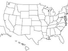 usa map blank