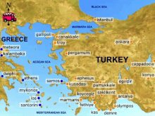 map of greece and turkey