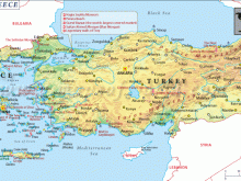 map of turkey greece