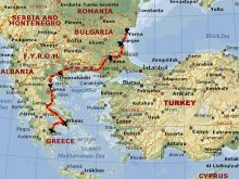 map of greece and turkey