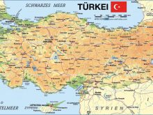 map of turkey