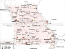 map of missouri cities and towns