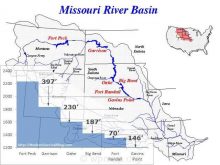 missouri river basin dams and elevations
