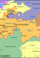 map of tajikistan