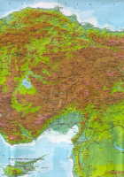 Turkey physical map