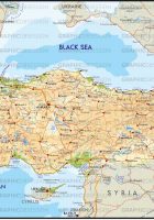 physica map of turkey