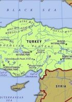 Turkey physical map