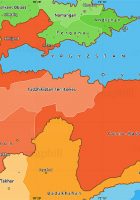 political shades simple map of tajikistan