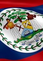 stock footage belizean flag in the wind part of a series