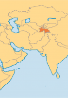 map of tajikistan