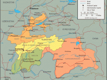 tajikistan map