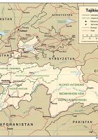 tajikistan political map