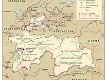 tajikistan political map