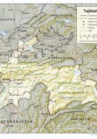 map of tajikistan