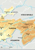 tajikistan topographic map