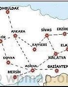 tcdd cities map