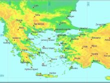 map of greece and turkey