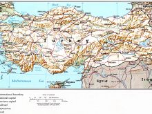 map of turkey