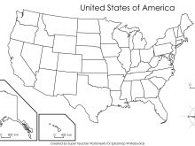 Blank Map of America