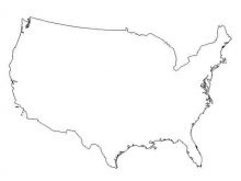 usa map blank