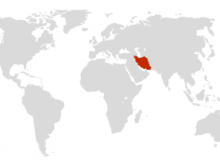 map of iran