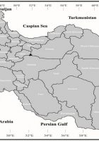 iran location map black and white