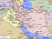 Political Map Of Iran