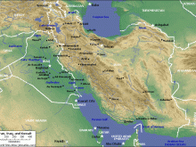 iran map physical