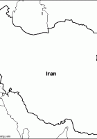 Blank Iran Map