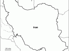 Blank Iran Map