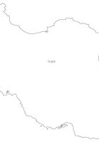 iran blank map