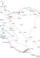 iran map black and white
