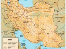 Iran Physical Map