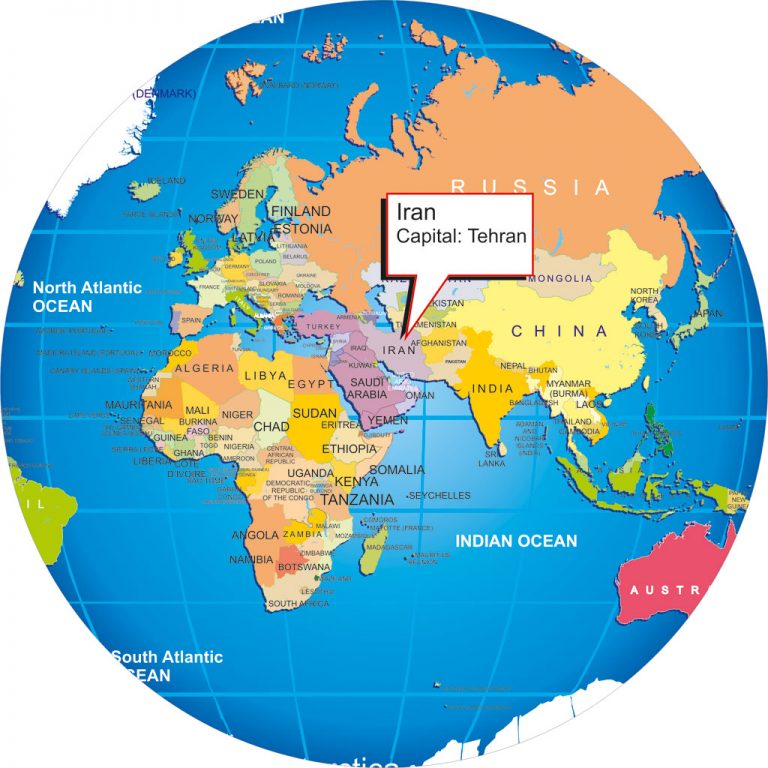 Persian Gulf In World Map Iran Map Globe Earth Russia Afghanistan Turkmenistan Pakistan Turkey Iraq Persian  Gulf - Map Pictures