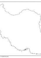 Blank Iran Map