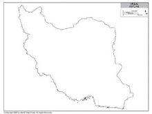 Blank Iran Map