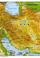 iran map physical