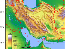 Iran Topography