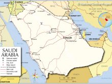 saudi arabia map