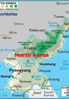 map of north korea