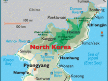 map of north korea