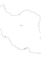 Blank Iran Map