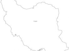 Blank Iran Map