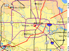 map of houston