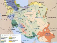 ethnic iran map
