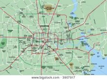greater houston texas area map stock photo