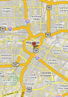 hilton americas houston map