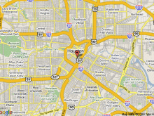 hilton americas houston map