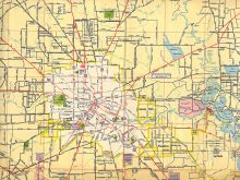 historical map houston 1952