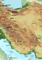 iran map physical